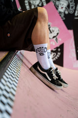 RISE AND GRIND SOCKS - WHITE