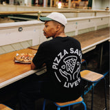 PIZZA SAVES LIVES - BLACK