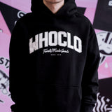 WHOCLO VARSITY HEAVYWEIGHT HOODIE - BLACK