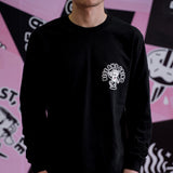 RISE AND GRIND LONGSLEEVE T-SHIRT - BLACK