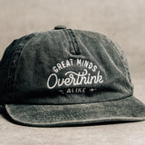 GREAT MINDS OVERTHINK ALIKE - 5PANEL - VINTAGE BLACK