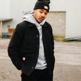 CANVAS CHORE JACKET - BLACK