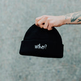 LOGO BEANIE - BLACK