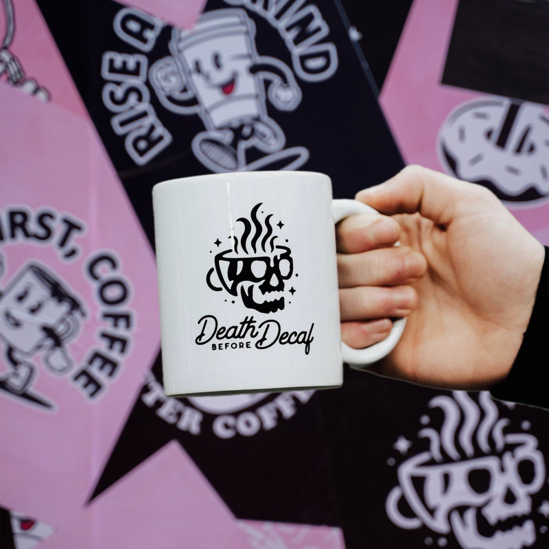 DEATH BEFORE DECAF - MUG