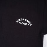 PIZZA SAVES LIVES - BLACK
