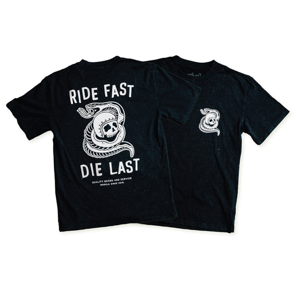 RIDE FAST DIE LAST - VINTAGE BLACK