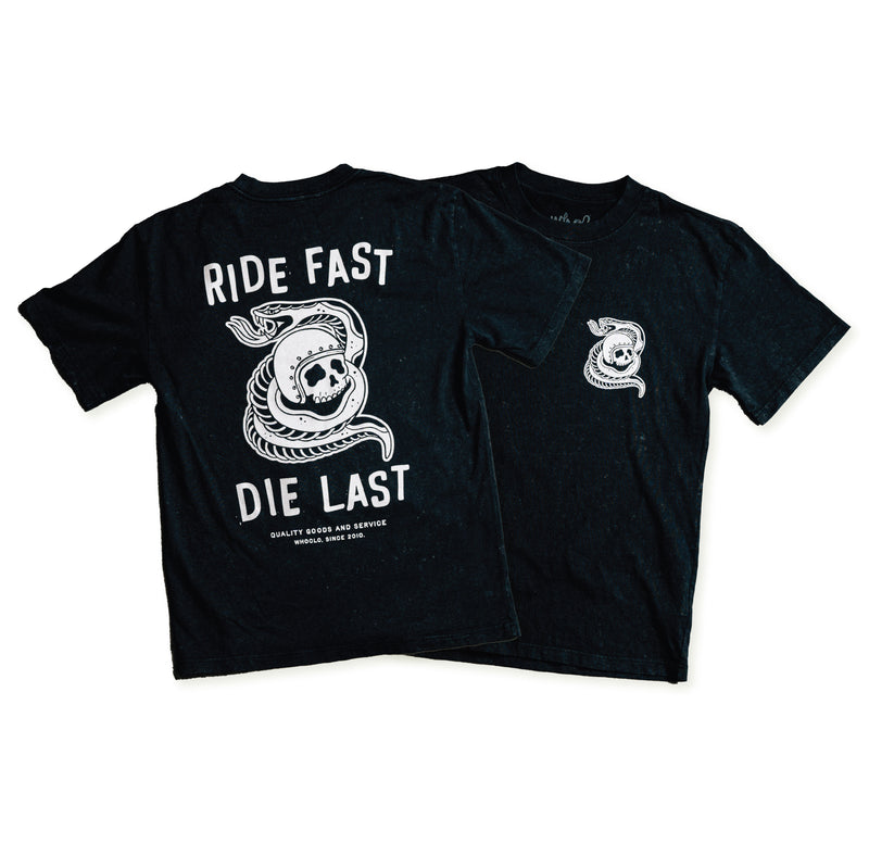 RIDE FAST DIE LAST - VINTAGE BLACK