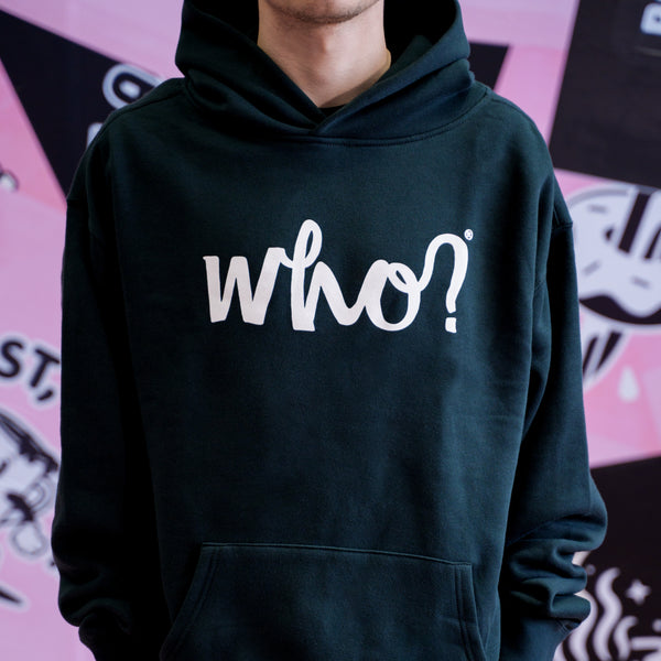 WHO LOGO HEAVYWEIGHT HOODIE - PINE GREEN