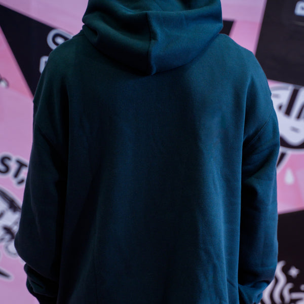 WHO LOGO HEAVYWEIGHT HOODIE - PINE GREEN