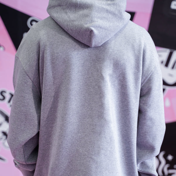 WHO LOGO HEAVYWEIGHT HOODIE - HEATHER GREY