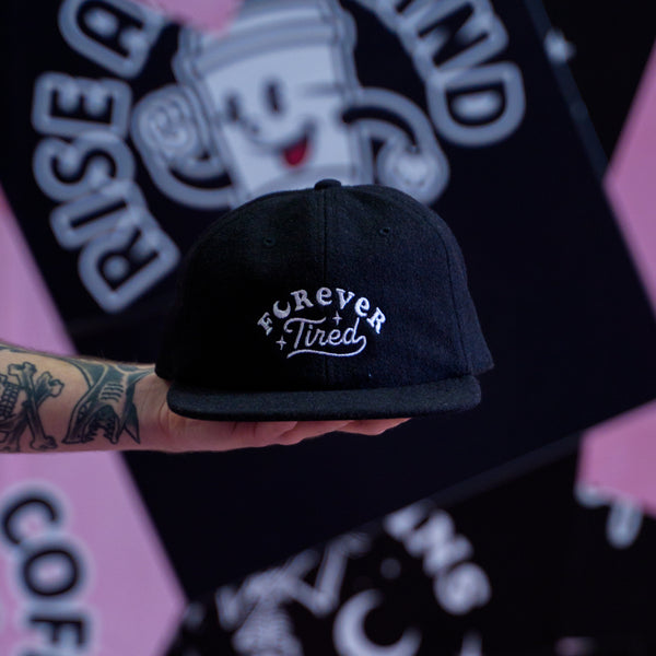FOREVER TIRED - BLACK WOOL 6PANEL