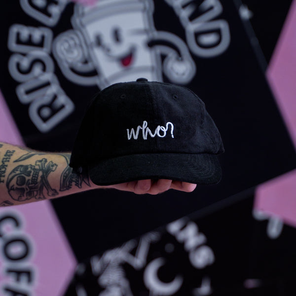 CORD DAD CAP - BLACK