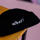 LOGO BEANIE - BLACK