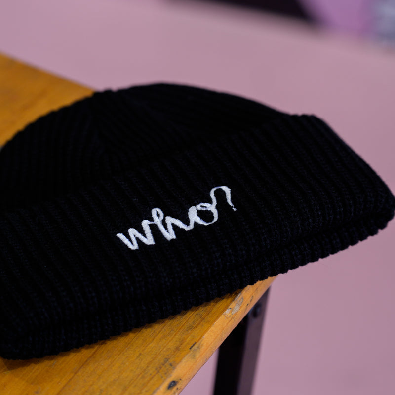 LOGO BEANIE - BLACK