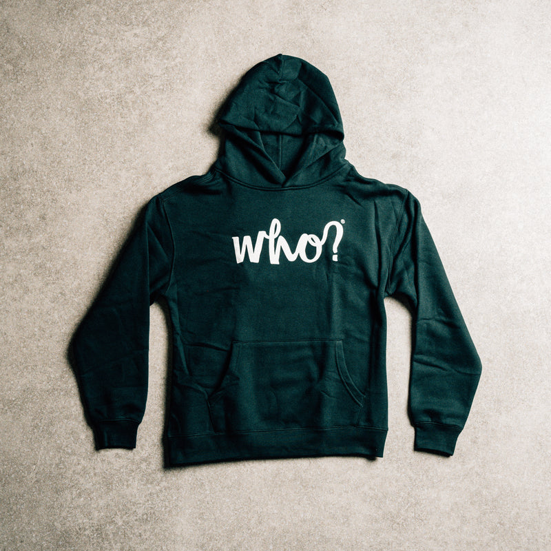 WHO LOGO HEAVYWEIGHT HOODIE - PINE GREEN