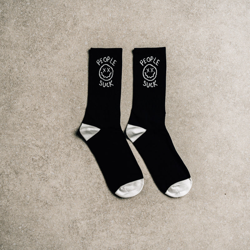 PEOPLE SUCK SOCKS - BLACK