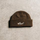 LOGO BEANIE - WALNUT