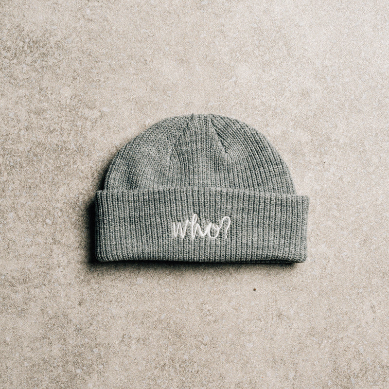 LOGO BEANIE - GREY