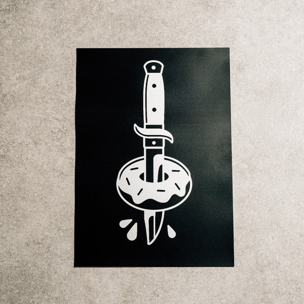 Donut dagger - A2 print