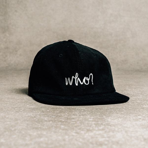 CORD DAD CAP - BLACK