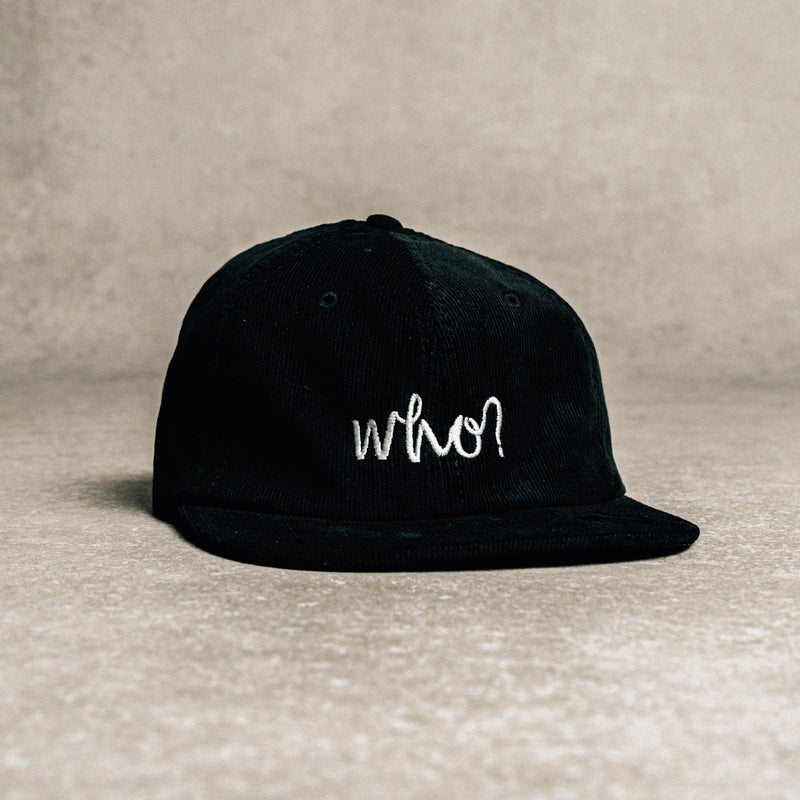 CORD DAD CAP - BLACK