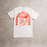 POWERED BY CAFFEINE - WHITE