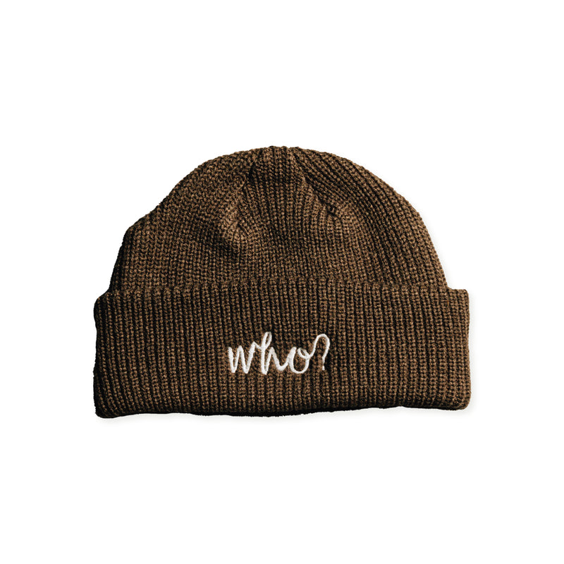 LOGO BEANIE - WALNUT