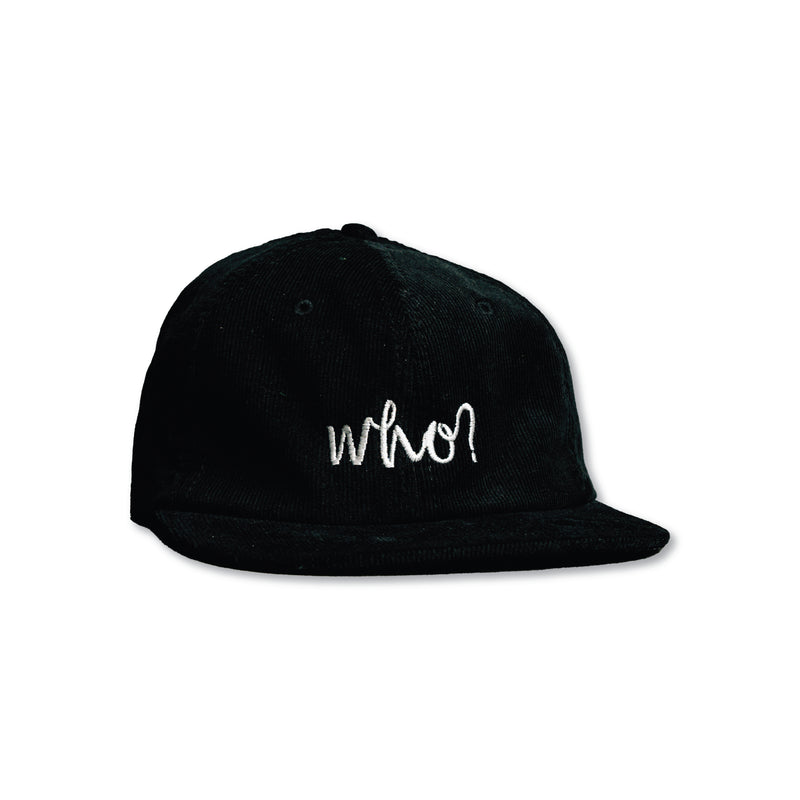 CORD DAD CAP - BLACK