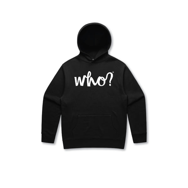 WHO LOGO  HEAVYWEIGHT HOODIE - BLACK