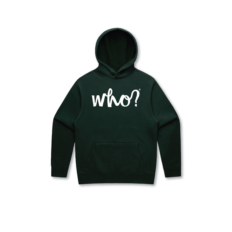 WHO LOGO HEAVYWEIGHT HOODIE - PINE GREEN