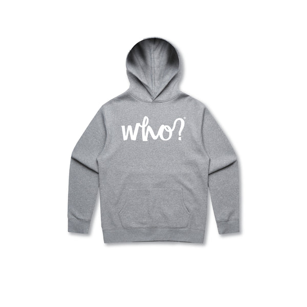 WHO LOGO HEAVYWEIGHT HOODIE - HEATHER GREY