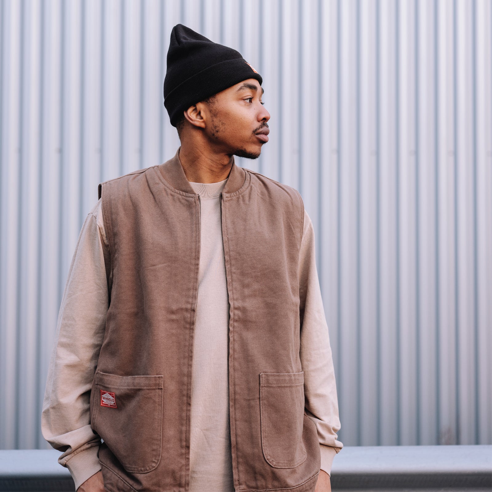 CANVAS WORKWEAR GILET - WALNUT – WHOCLO