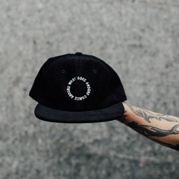WHAT GOES AROUND - BLACK CORD 6PANEL