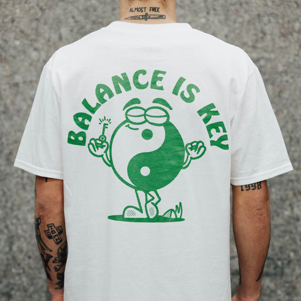 BALANCE IS KEY - WHITE