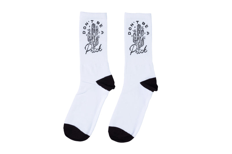 DONT BE A PR!CK SOCKS - WHITE