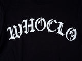 WHOCLO OLD ENGLISH LONGSLEEVE T-SHIRT - BLACK