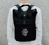 ROLL TOP BACKPACK - BLACK